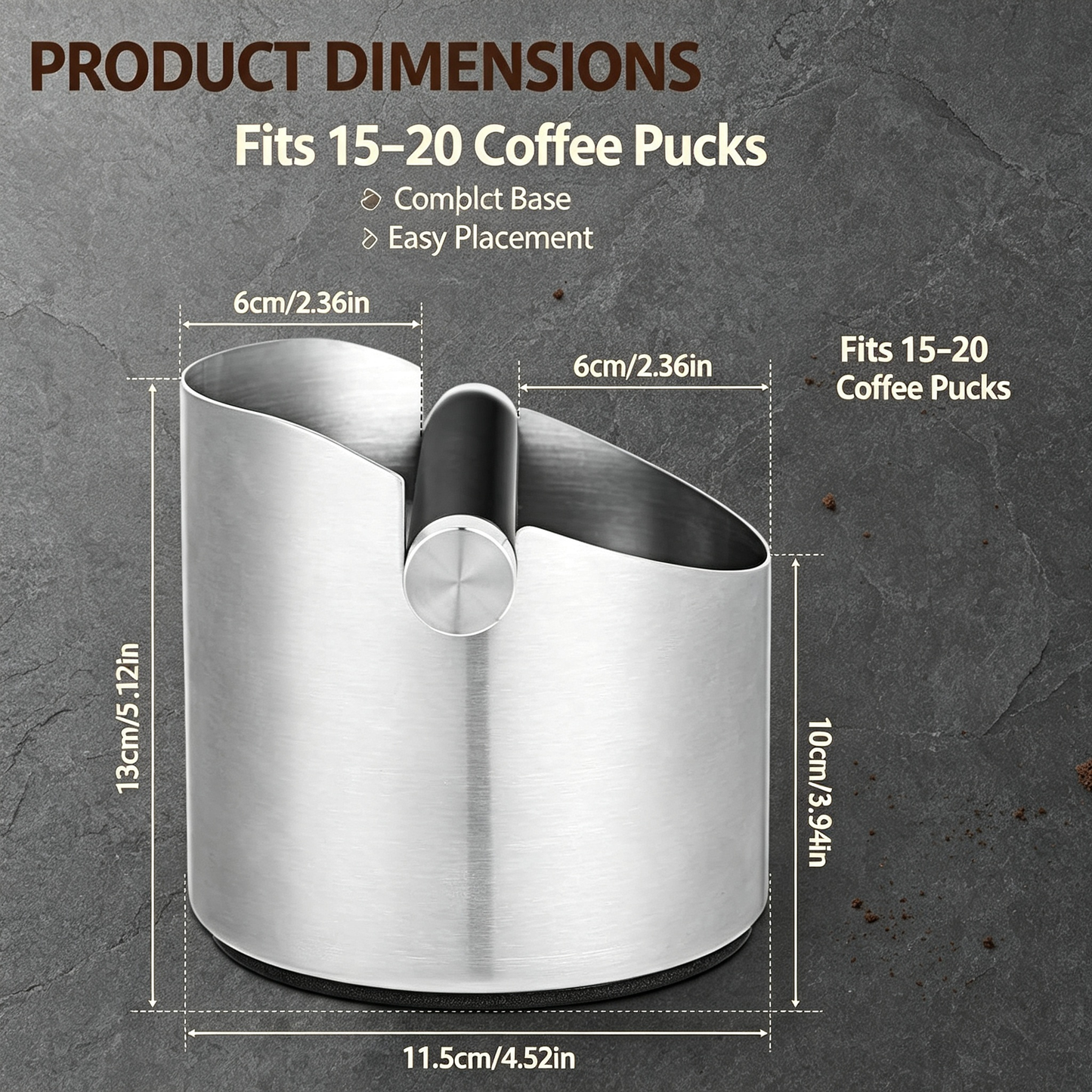 Stainless Steel Coffee Knock Box