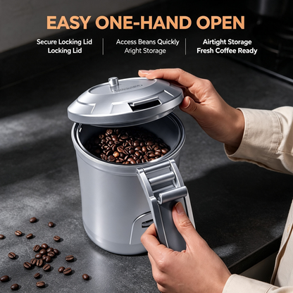 Airtight Metal Coffee Canister
