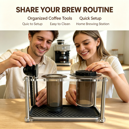 Clear Coffee Storage Rack